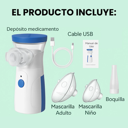 AirEase™ Nebulizador Portátil - Respira mejor en cualquier lugar