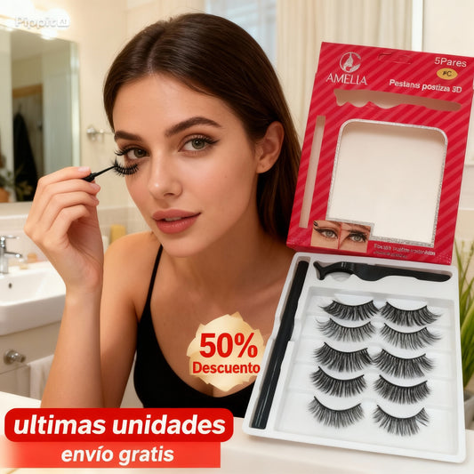 GLAM MAGNETICO™ - PESTAÑAS MAGNETICAS REUTILIZABLES (5 Pares)